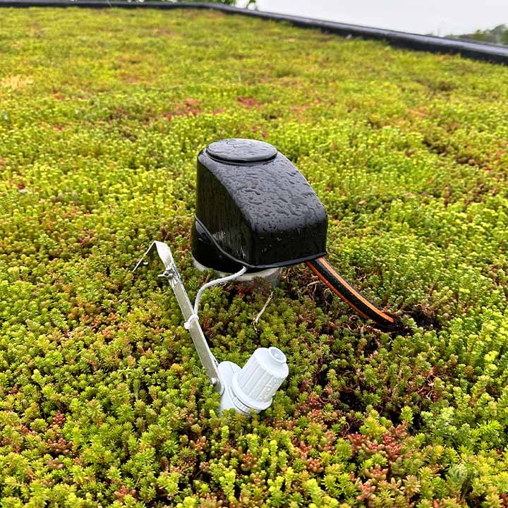 Groene daken en water irrigatie systemen